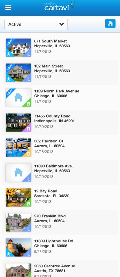cartavi web app transactions mobile