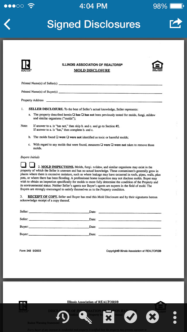 docusign smartphone document