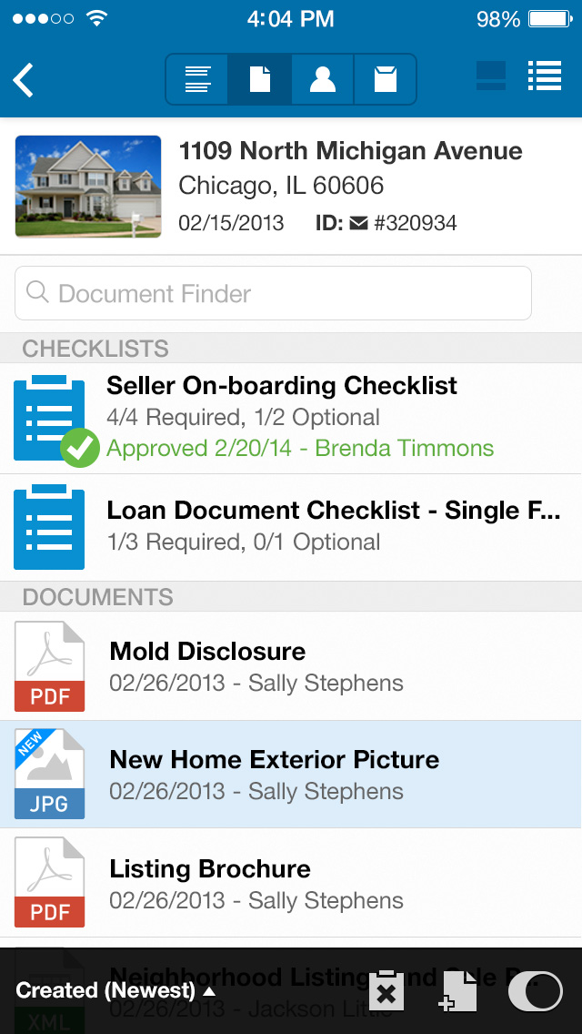 docusign smartphone documents