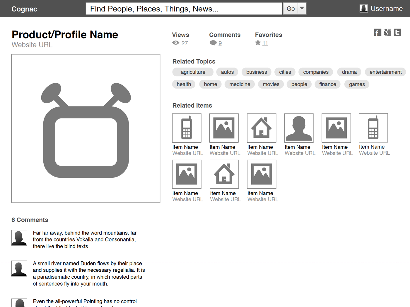 Pickdeck Wireframe